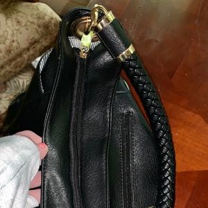 Black leather purse, barely used